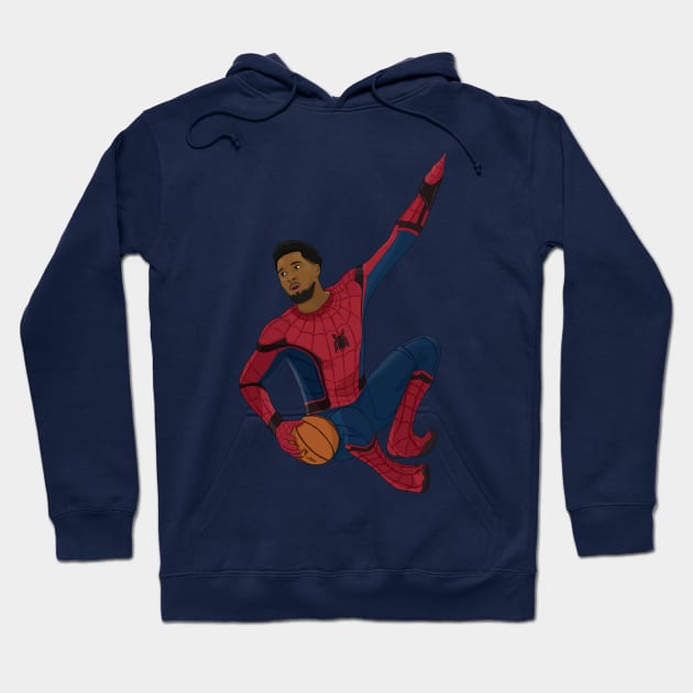 Donovan Mitchell Spida digital illustration Hoodie by fmmgraphicdesign